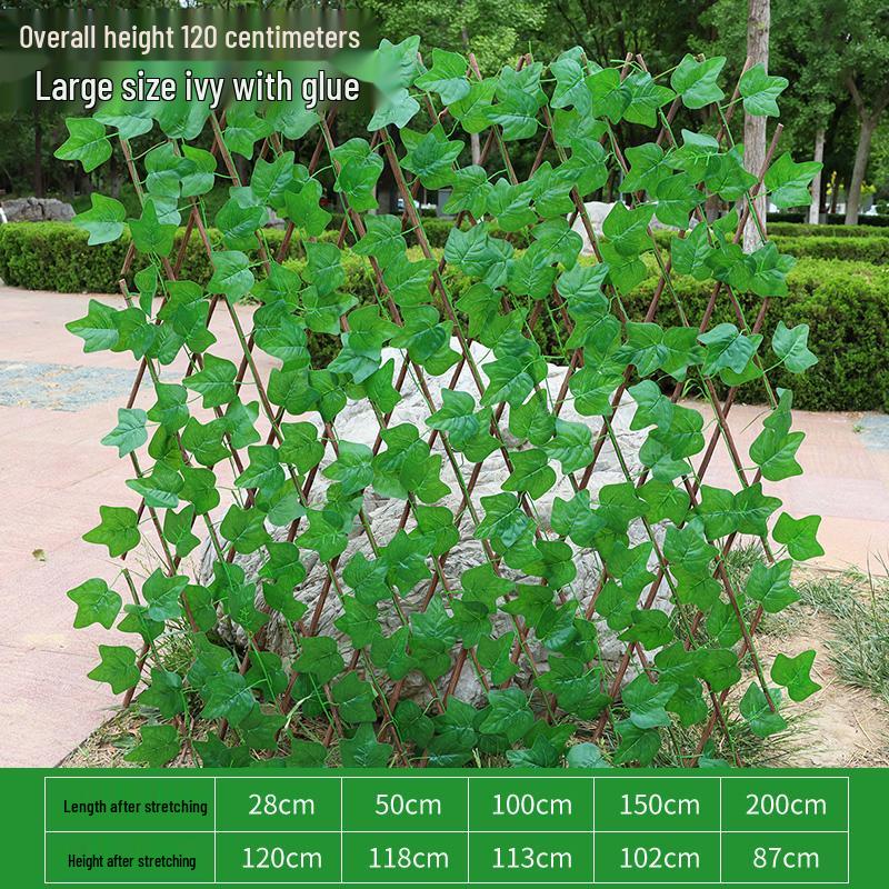 Retractable Wooden Picket Fence for Outdoor Greenery and Balcony Decoration