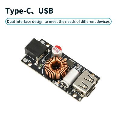 PD 65W Super Fast Charging Module Multi Protocol Mobile Phone DIY Fast Charger DC 7V-35V Step-Down Module Type-C USB DC5521 Port