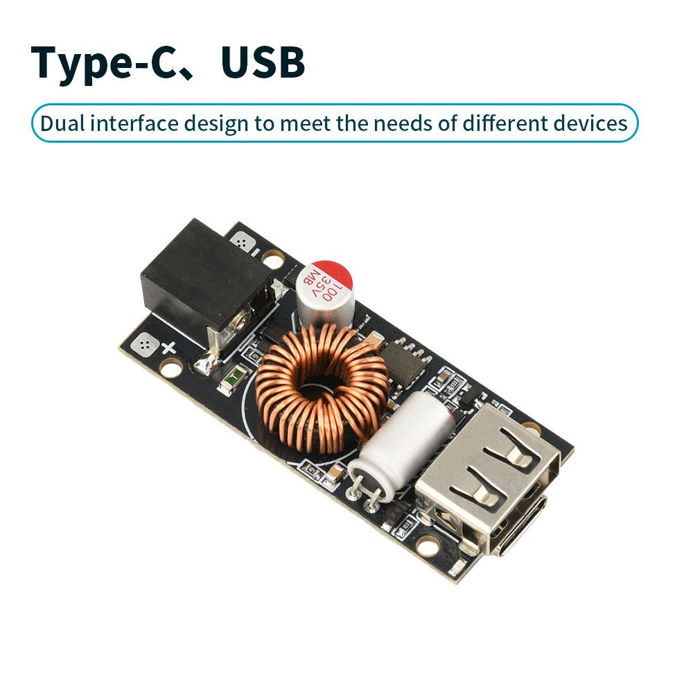 PD 65W Super Fast Charging Module Multi Protocol Mobile Phone DIY Fast Charger DC 7V-35V Step-Down Module Type-C USB DC5521 Port