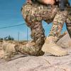 Herren Kletterschuhe Taktische Stiefel Wasserdicht Militärisch Hohe Qualität Motorrad Jagd Wanderschuhe Atmungsaktive Stiefel