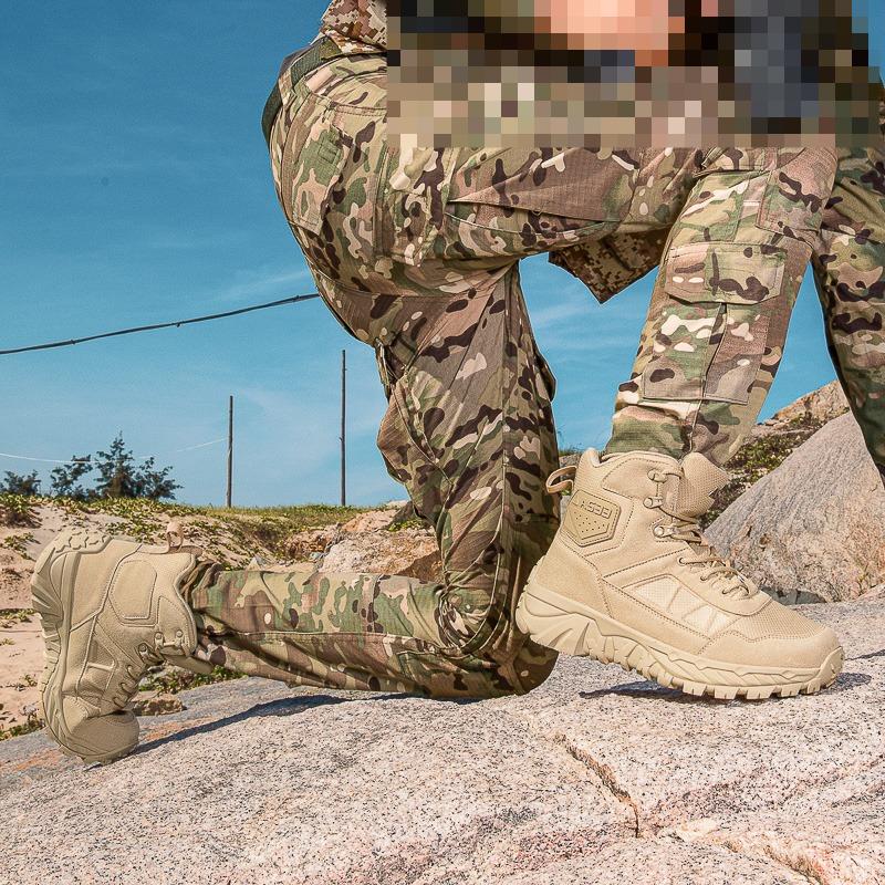 Pantofi de Alpinism pentru Bărbați Cizme Tactice Impermeabile Militare de Înaltă Calitate Pantofi de Motociclism Vânătoare Drumeții Cizme Respirabile