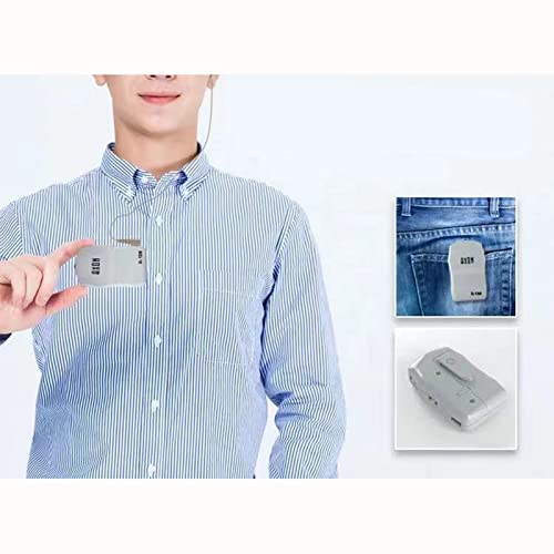 Shuonki X-136 Hearing Amplifier, Pocket-Sized, Ambidextrous, Noise-Suppressing, Lightweight, Compact, Portable, Wired, Battery-Operated, Includes 3 Ea