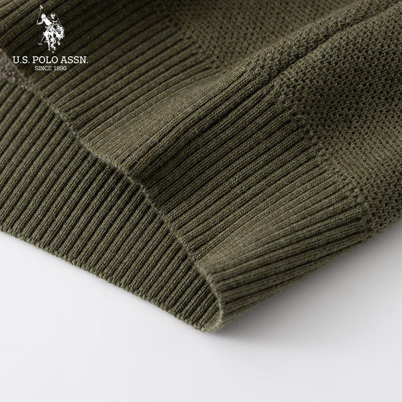 U.S. POLO ASSN. Men's Wool Blend Polo Knit Sweater