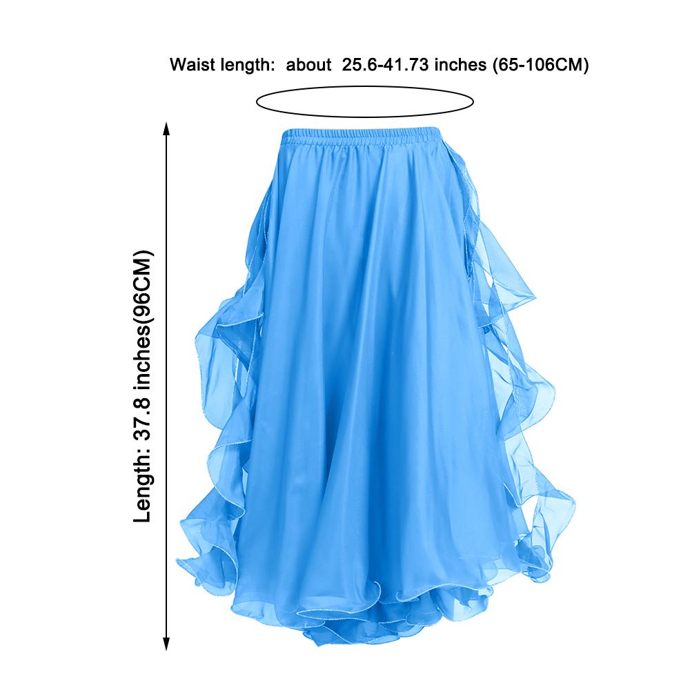 Dance Accessories Sequins Sun Skirt Spanish Skirt Belly Dance Skirt Dancing Skirt Show Costumes