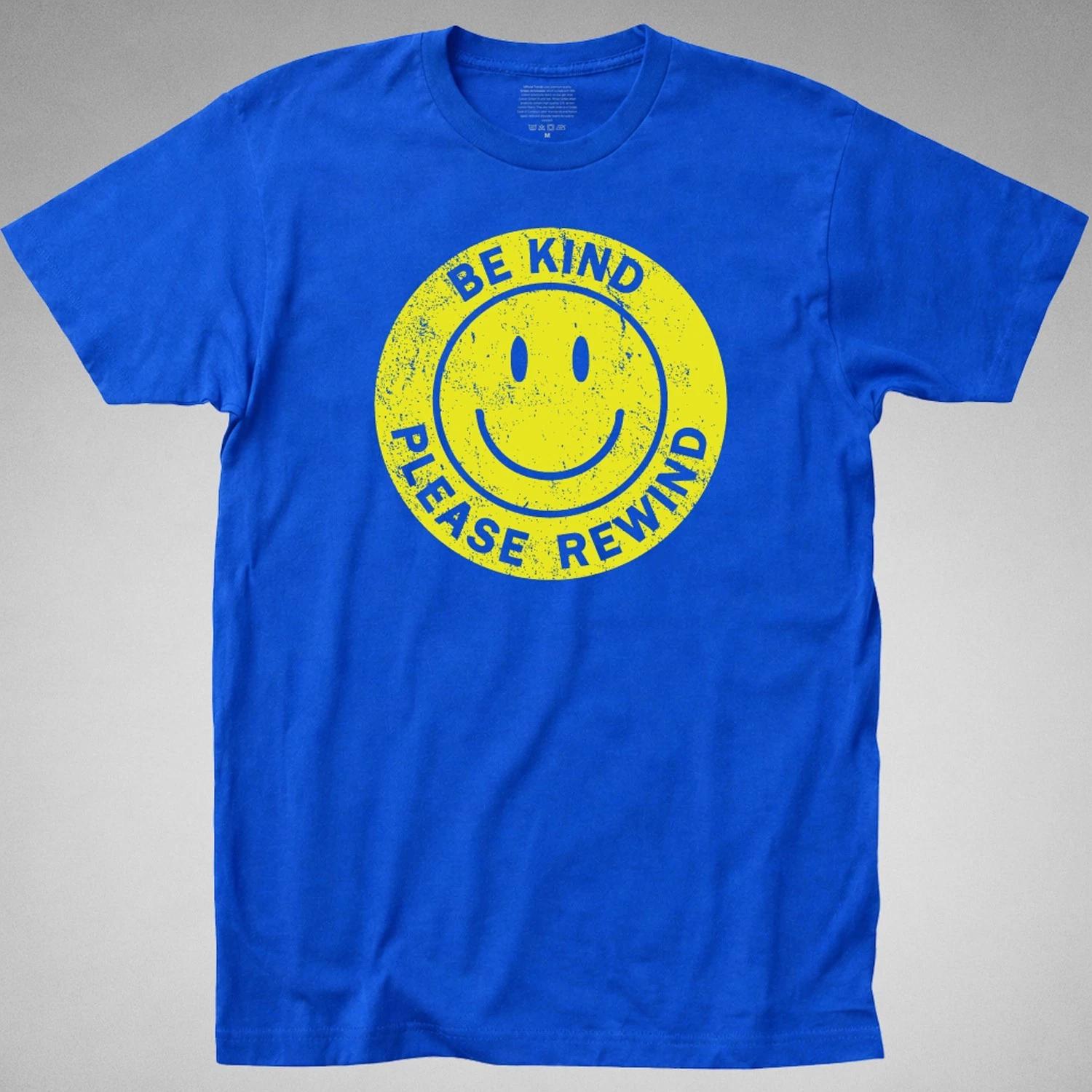 Be Kind Please Rewind T-SHIRT vhs vcr blockbuster video cassette tape tee 80s XXL