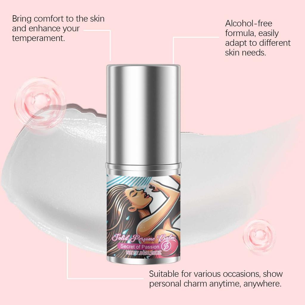 Women's Solid Light Balm, Elegant Refreshing Silky Light Stay Portable Dating Balm For Couples