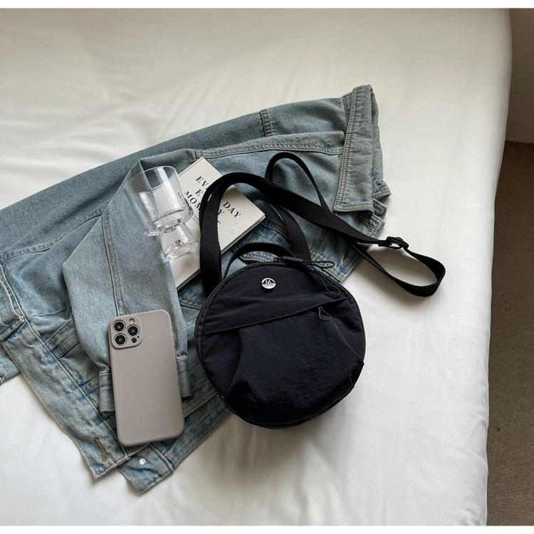 New High-value Foreign-style Durable Small Round Bag Versatile Light Commuting Small Backpack Diagonal Span Shoulder Handbag