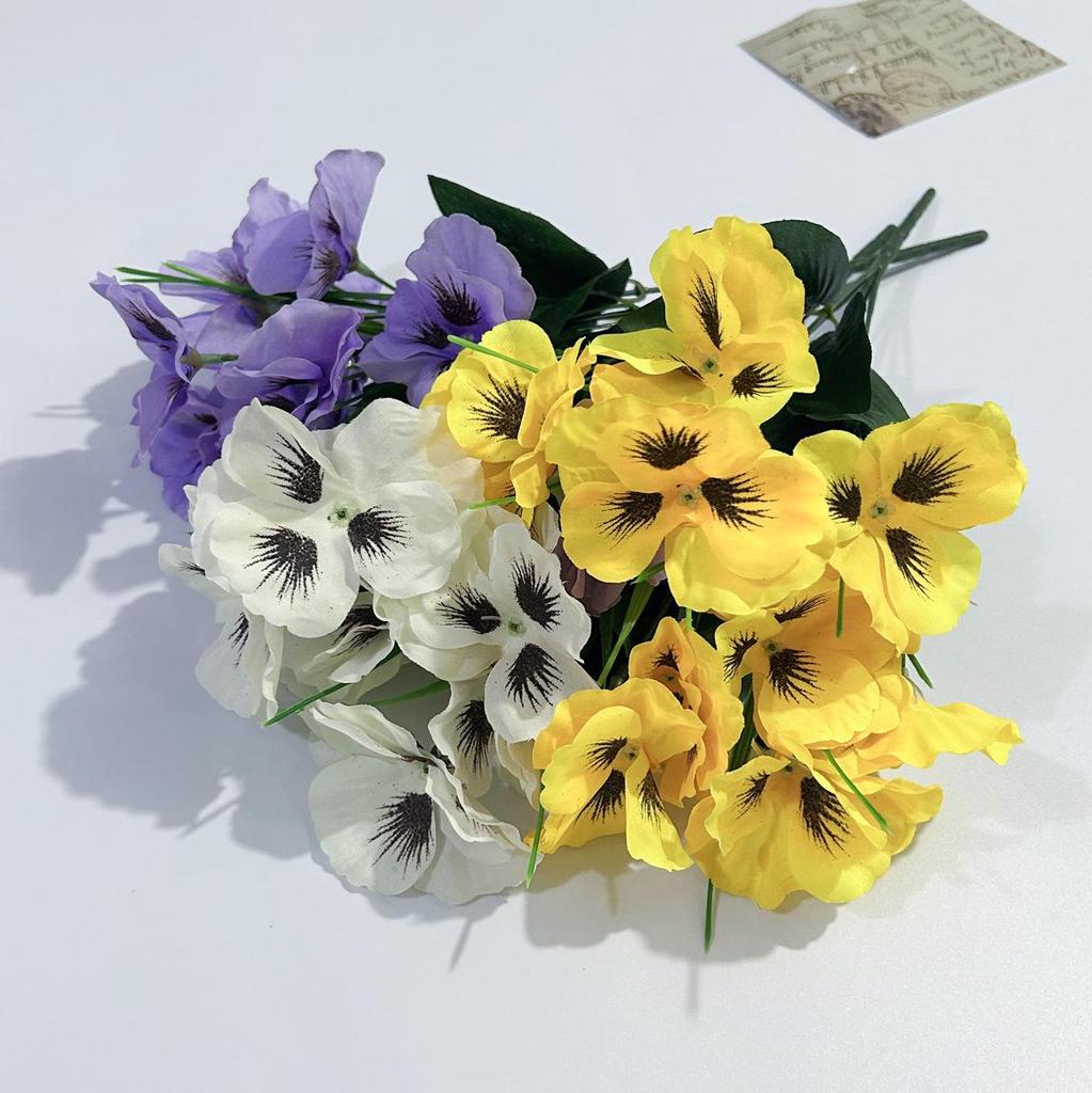 Knstliche Blumen Setzen Sie einen Strau Stiefmtterchen Phalaenopsis  Kunstblumen Knstliche Seidenblumen Home Outdoor Blumenkasten Dekoration   zu niedrigen Preisen im Onlineshop Joom kaufen