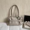 Faux Leather Tote Bag for Women with Belt Detail Fashion Shoulder Handbag Casual Everyday Use