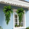 Plante Artificielle en Plastique Liane Feuille de Soie Couleur Verte Rotin Artificiel Feuilles de Lierre Rameaux Suspension Murale Feuille en Plastique Décoration de Maison