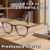 Fashionable Anti-Blue Light Presbyopia Eyewear Unisex High-Definition Ultra-Light Reading Glasses TR90 Frame +1.0 To +4.0
