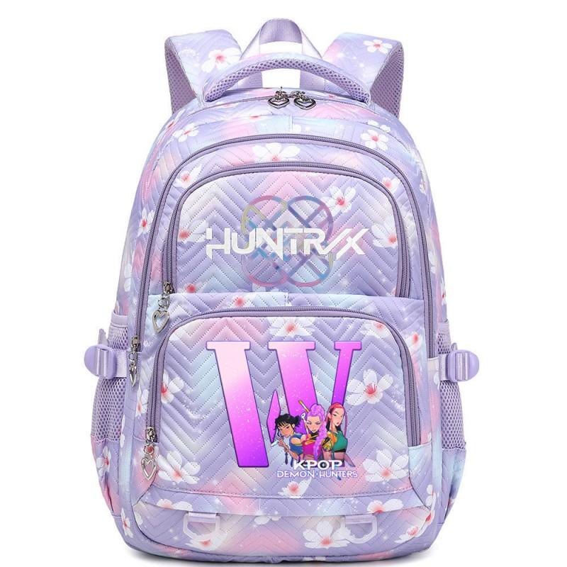 K-Pop Anime Style Unisex Large Capacity Backpack 20-35L Nylon School Bag With Arc Shoulder Straps Daily Use