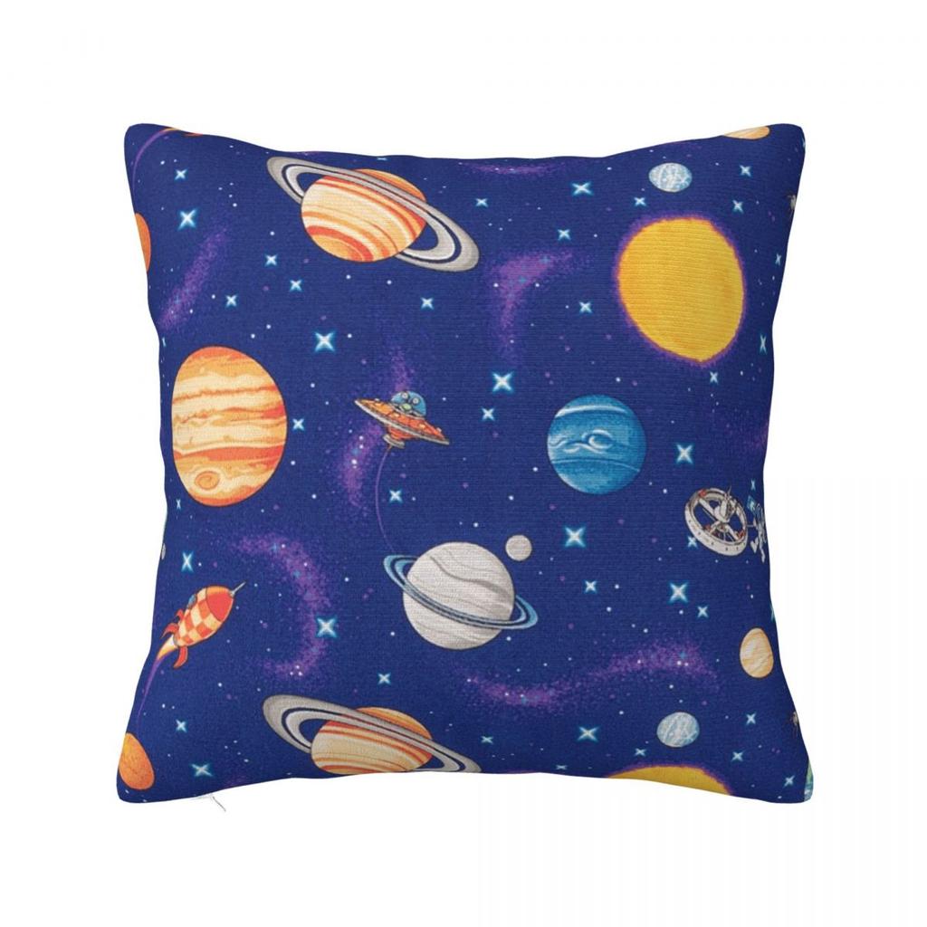 Sonnensystem Weltraum Planeten Universum Quadratischer Kissenbezug Kissenbezug Kissenhülle Dekokissenbezug für Zuhause Schlafzimmer Auto