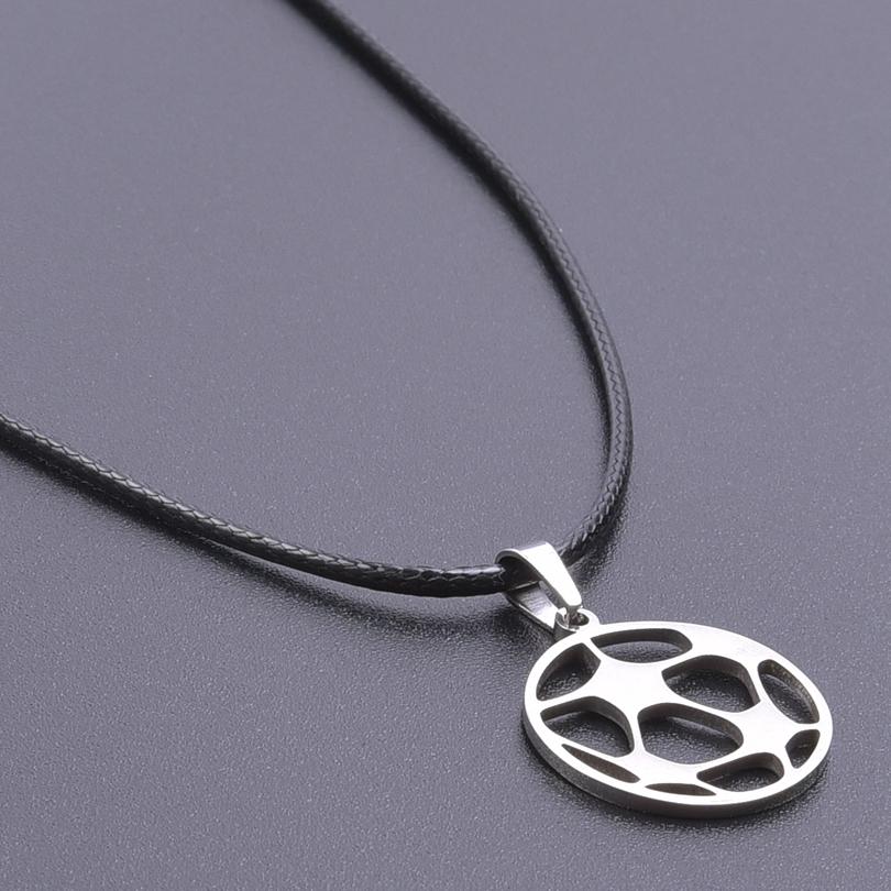 

Football/Basketball Pendant Stainless Steel Necklace For Women Men Accessories Sports Charm Necklace Collares Para Mujer Jewelry