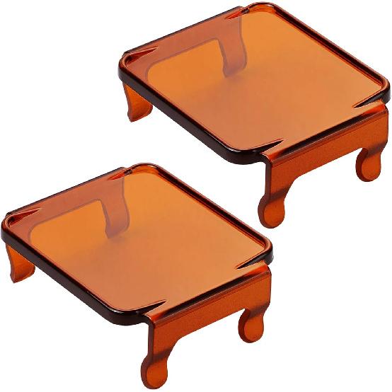 

Black LED Light Snap-On Covers for 3 Inch LED Pods, Street Legal Polycarbonate Covers for 3in Fog Drving Dtich Spot Flood Combo Cube Lights AMBER COVER