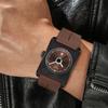 TOMI Square Calendar Watch - Korean Style Student Strap Watch