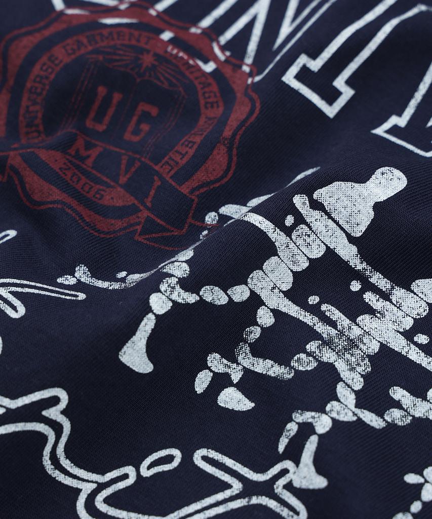 Yunibeoseugameonteu Ug Vintage Athletic Club T-Shirt_Navy