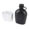 Outdoor Canteen Kit PE 1L Canteen Water Bottle with Bottle Pouch and Cup for Camping Hiking Backpacking