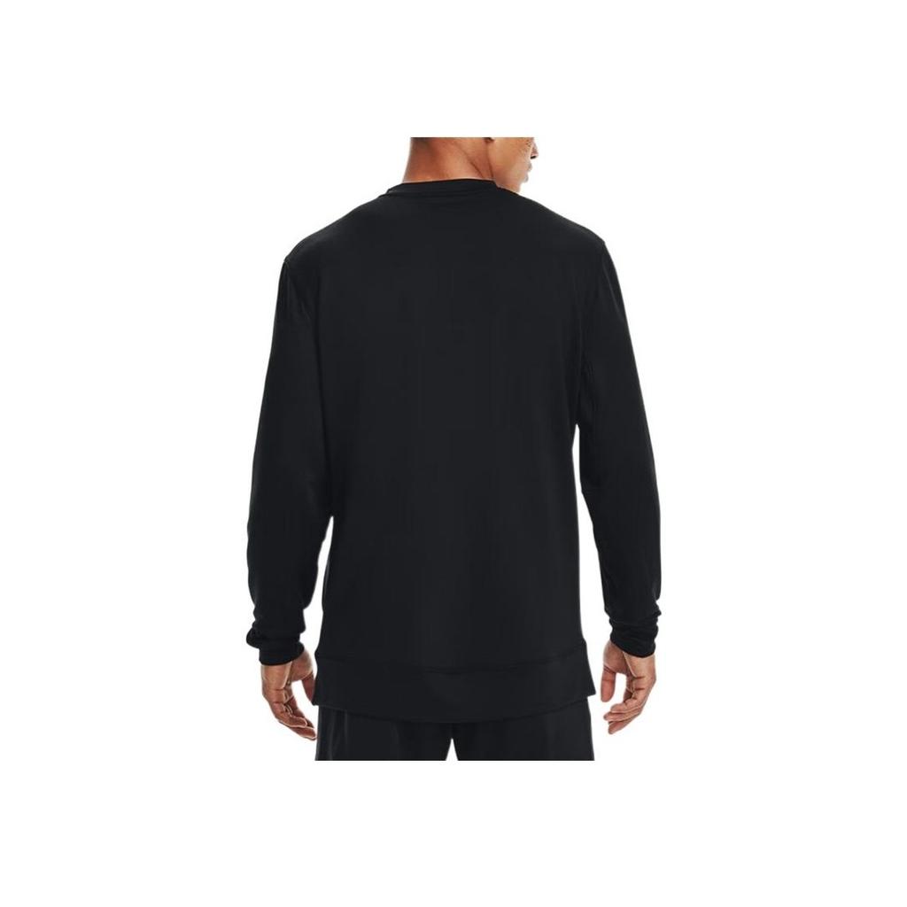 Under Armour Logo Print Casual Crew Neck Sweatshirt Men Tops Black 1366262-001