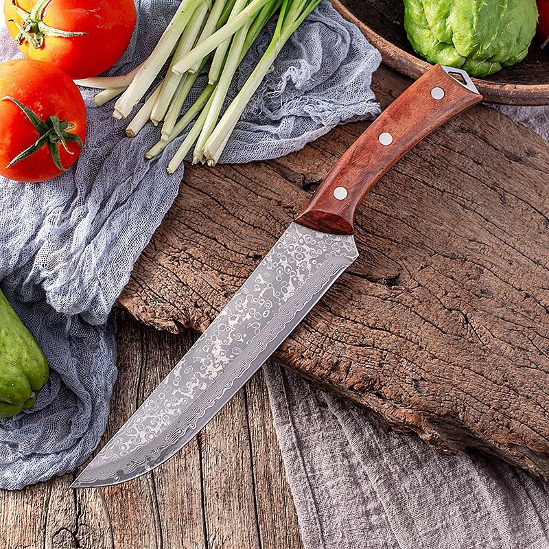 Damascus Steel VG10 Bone Cutting Knife 67 Layers of High Carbon Steel Forged From The Cutting Knife Meat and Fish Cutting Knife
