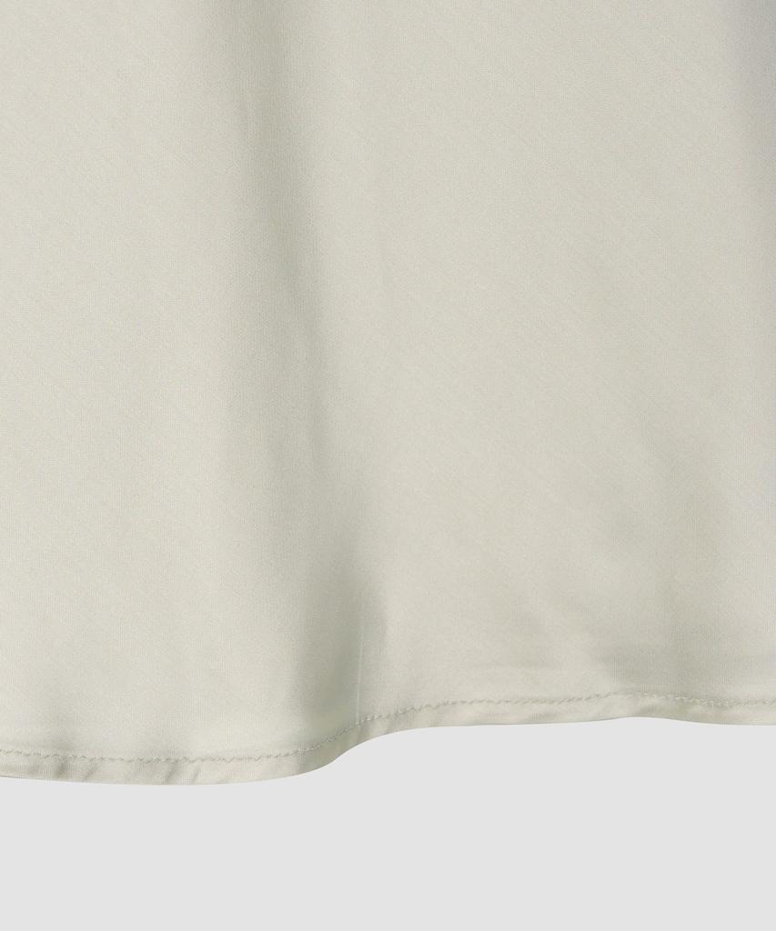 Deolil Plain Midi Satin Dress_Silver Gray