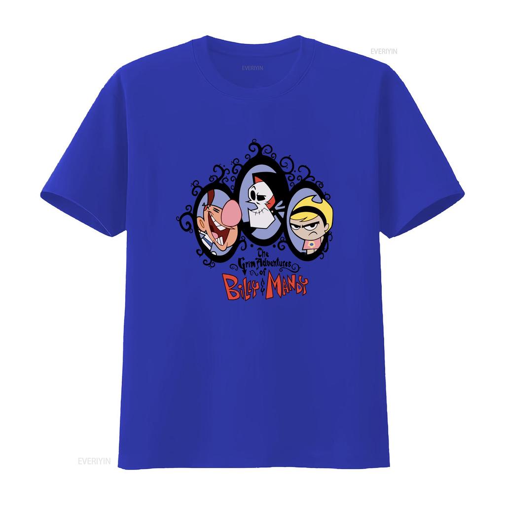 The Grim Adventures Of Billy Unisexdy T Shirt Cotton S 5xl Yi383 Vintage Washed Casual Top For Everyday Wear Stylish Versatile