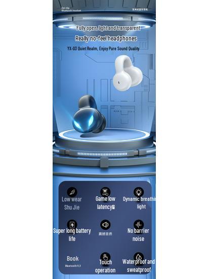 YX03 Bluetooth Over-Ear Wireless Earbuds: Comfortable Fit & High-Quality Sound for Sports & Calls