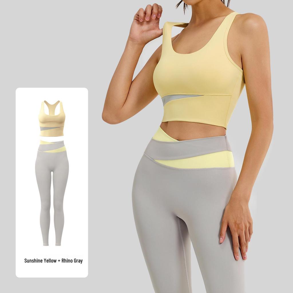Juyitang Women's Colorful Shockproof Yoga and Fitness Suit