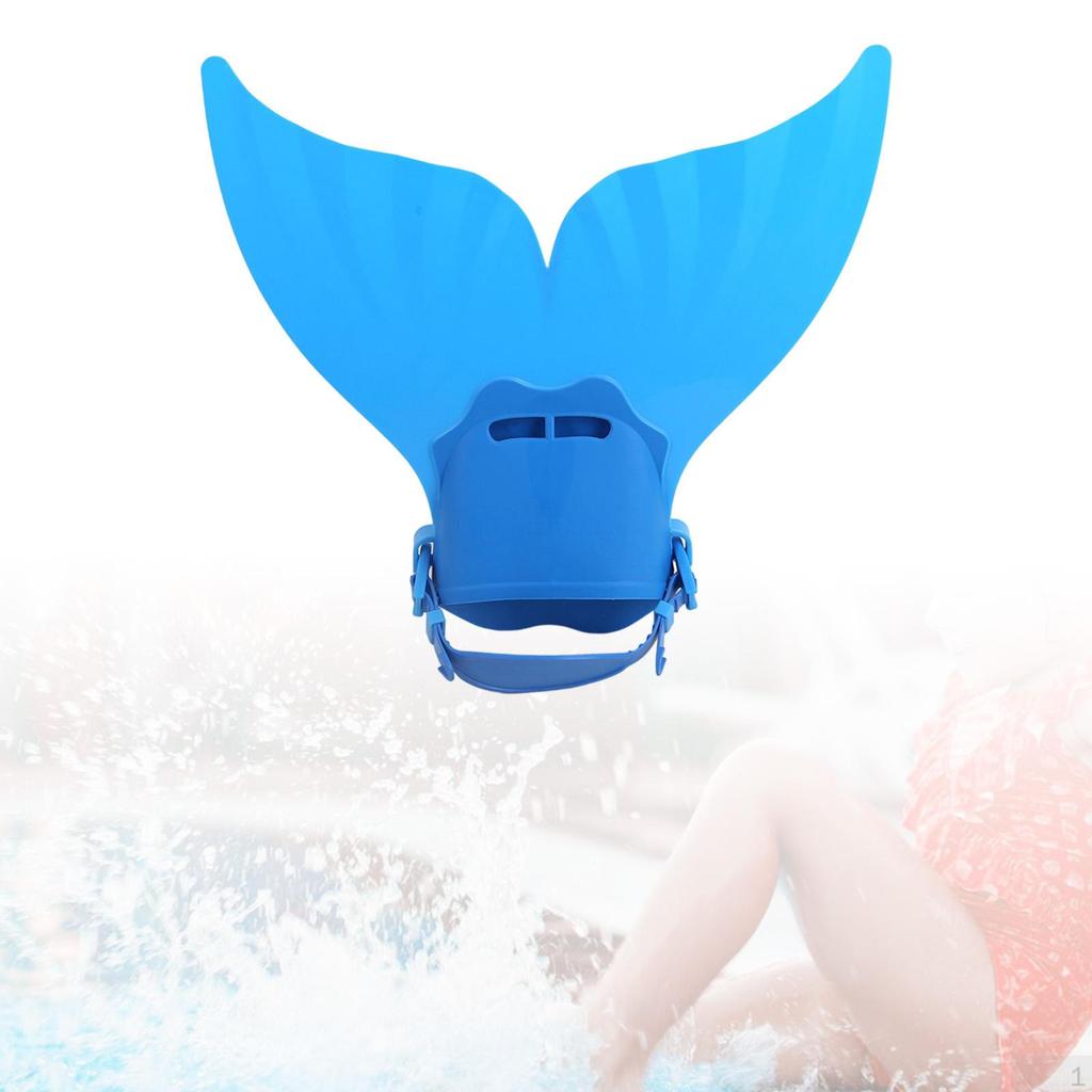 thumbnail image 2 of Funny Kids Adult Mermaid Tails Girl Swimmable Monofin Mono Swimming Fin Flippers 2 of 11