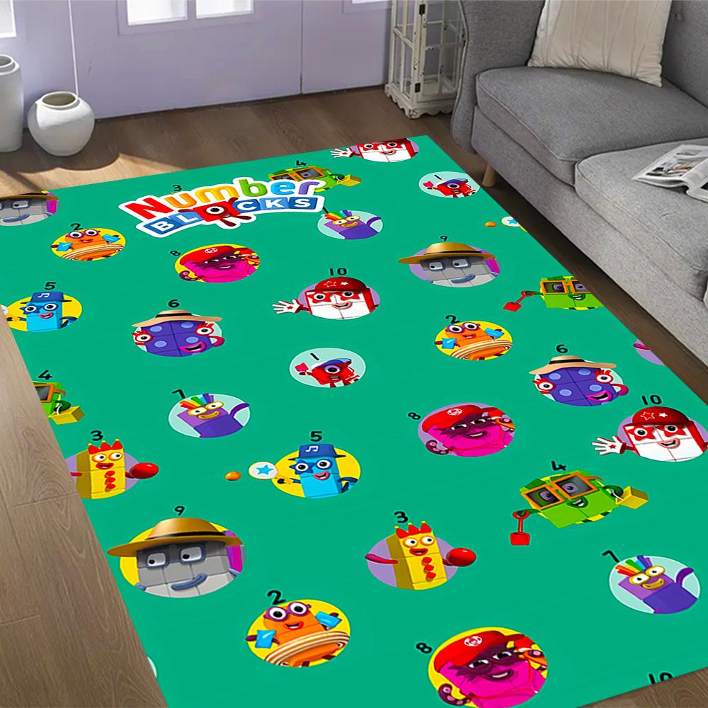 Tappeto Avventura con Blocchi Numerici Tappeto da Pavimento Tappeto per Ufficio Perfetto per Corridoio Aree Gioco Stanza del Dormitorio Decorare la stanza Tappeto Antiscivolo Decorare Uffici