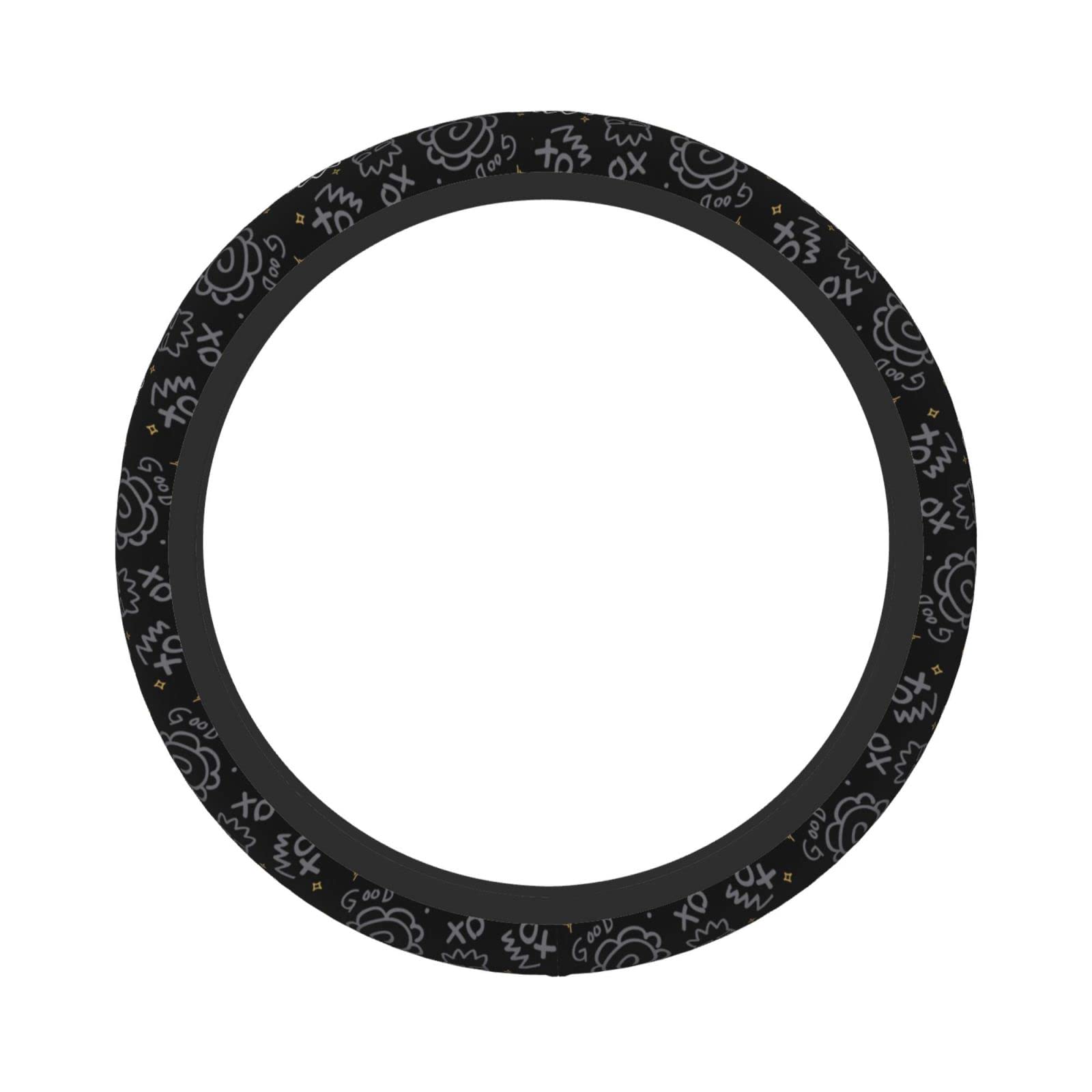 

Bad Batsumaru Car Steering Wheel Cover, Stylish, Anti-Slip, Stain Prevention, Good Texture, Accessories, Interior Free size чорний