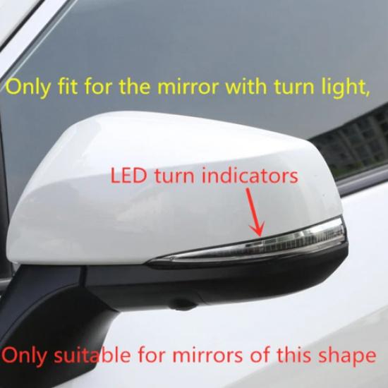 2P Side Door Mirror Covers Shell Cap Trim For Toyota Tacoma 2016- ABS Chrome