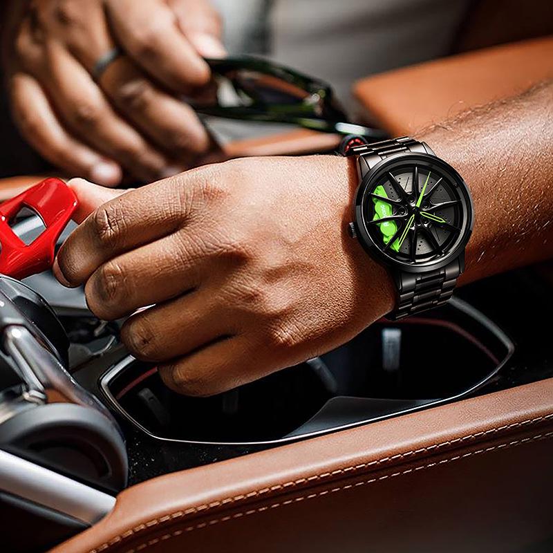 SVJ Watch RAYS-G25: Three-Dimensional Hollow Dial for Car Modification - Cultural Conceptual Mechanical Design