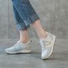Four seasons casual sports women's shoes lazy single shoes color matching thick-soled round head lace-up low-top women's shoes