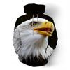 Hanorac cu drapel SUA Hanorac Bărbați/Femei cu glugă Imprimare 3D Vultur Primăvara Toamnă Moda Casual Pulovere cu glugă Jachetă America de mărime mare