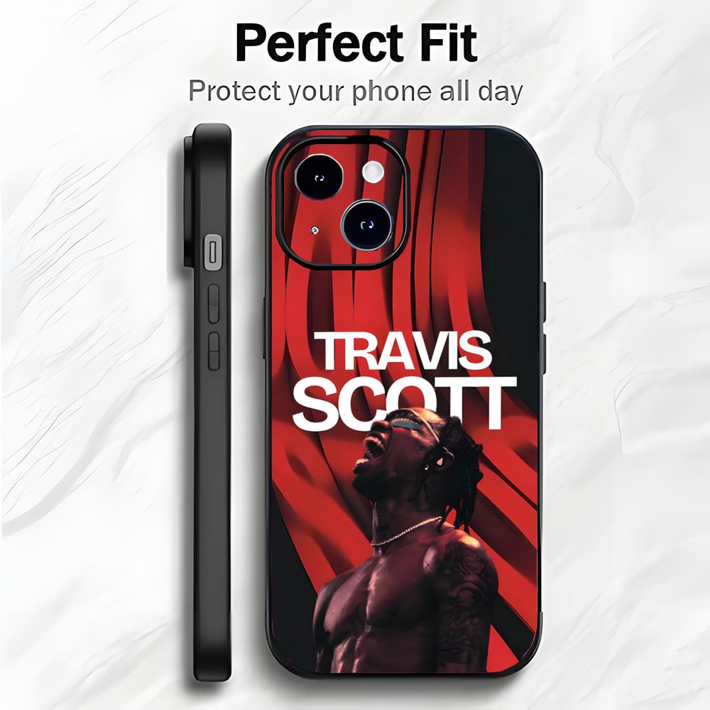 Trap Rap American Singer T-Travis Scott Phone Case Phone Case Soft Packaging Lightweight For iPhone17 16 15 14 13ProMax