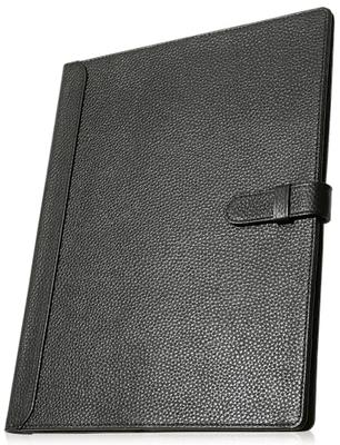 [BLAU AUFRICHTIG] A4 Echtleder Schlanke Notizbuchhülle, Platz für 2 Bücher, Passt für College-Notizbücher, Inklusive Stifthalter, Lesezeichen und Kartenfächern / NC3 (Roy