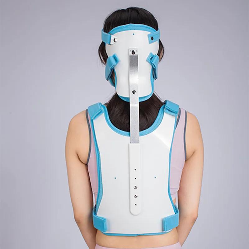 Cervical Thoracic Orthosis Adjustable Head Neck Chest Orthotics Cervical Vertebra Rehabilitation Support Stabilizer