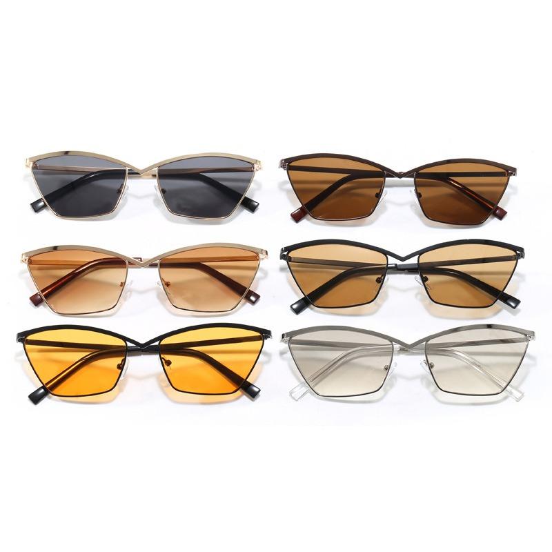 New Luxury Brand Design Fashion Cat Eye Sunglasses Women Ins Fashion Small Frame Sun Glasses Eyewear Shades