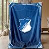 TSG Hoffenheim FC Weiche Flanell-Fleece-Decke Leicht Gemütlich Warm Überwurfdecke für Sofa Bett Heimdekoration