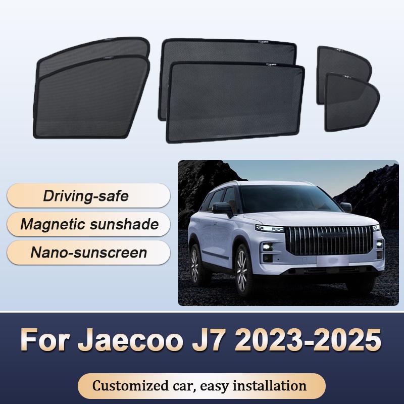Sun Shades For Jaecoo J7 2023-2025 Chery Tansuo 06 Fulwin T6 Sunshade Magnetic Privacy Protection Visor Curtain Auto Accessories