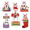 5pcs Creative Door Hanging Exquisite Door Pendant Christmas Door Frame Decoration  Festive
