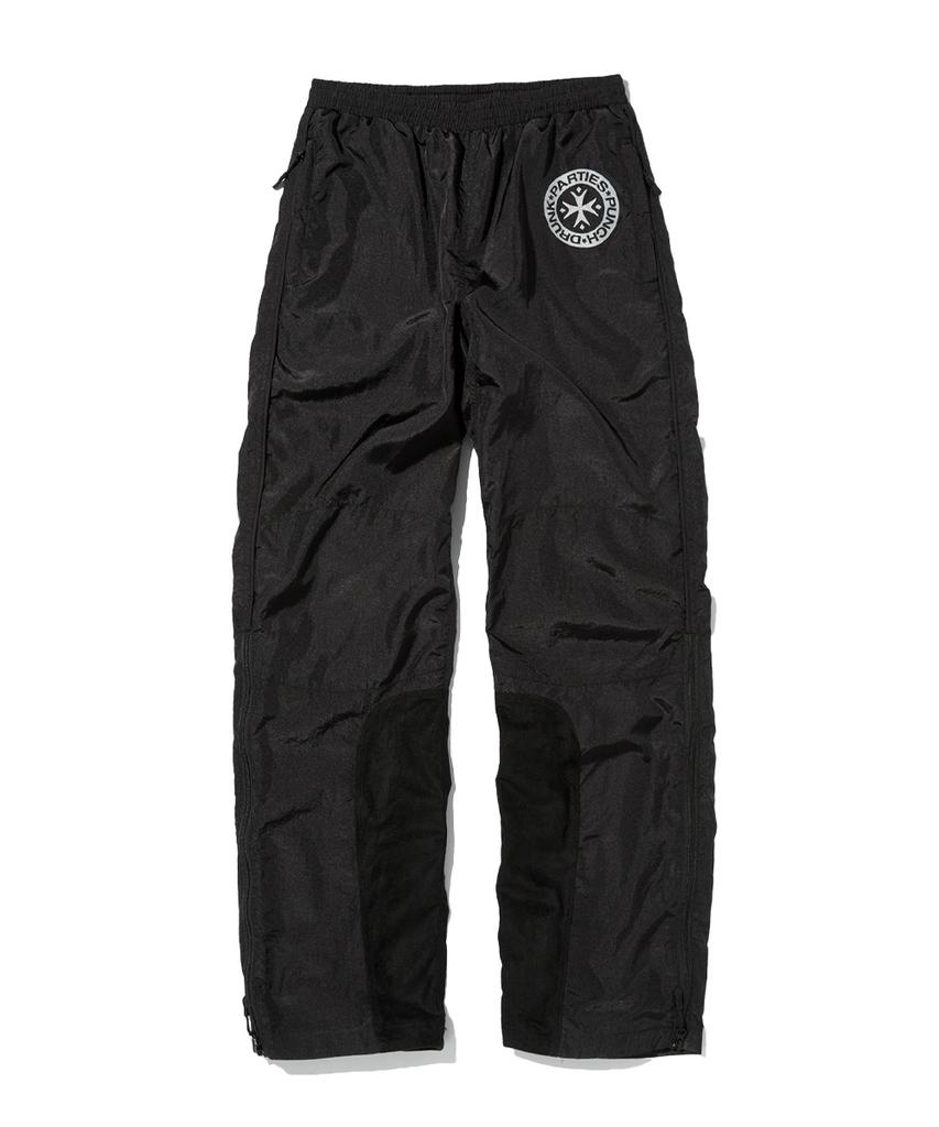 PUNCH DRUNK PARTIES Ghostmark 2-Way Wind Pants (Black)