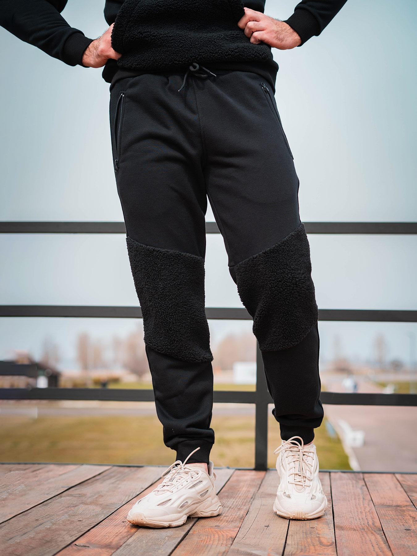 

Штани спортивні оверсайз Custom Wear Teddy чорні XL чорний