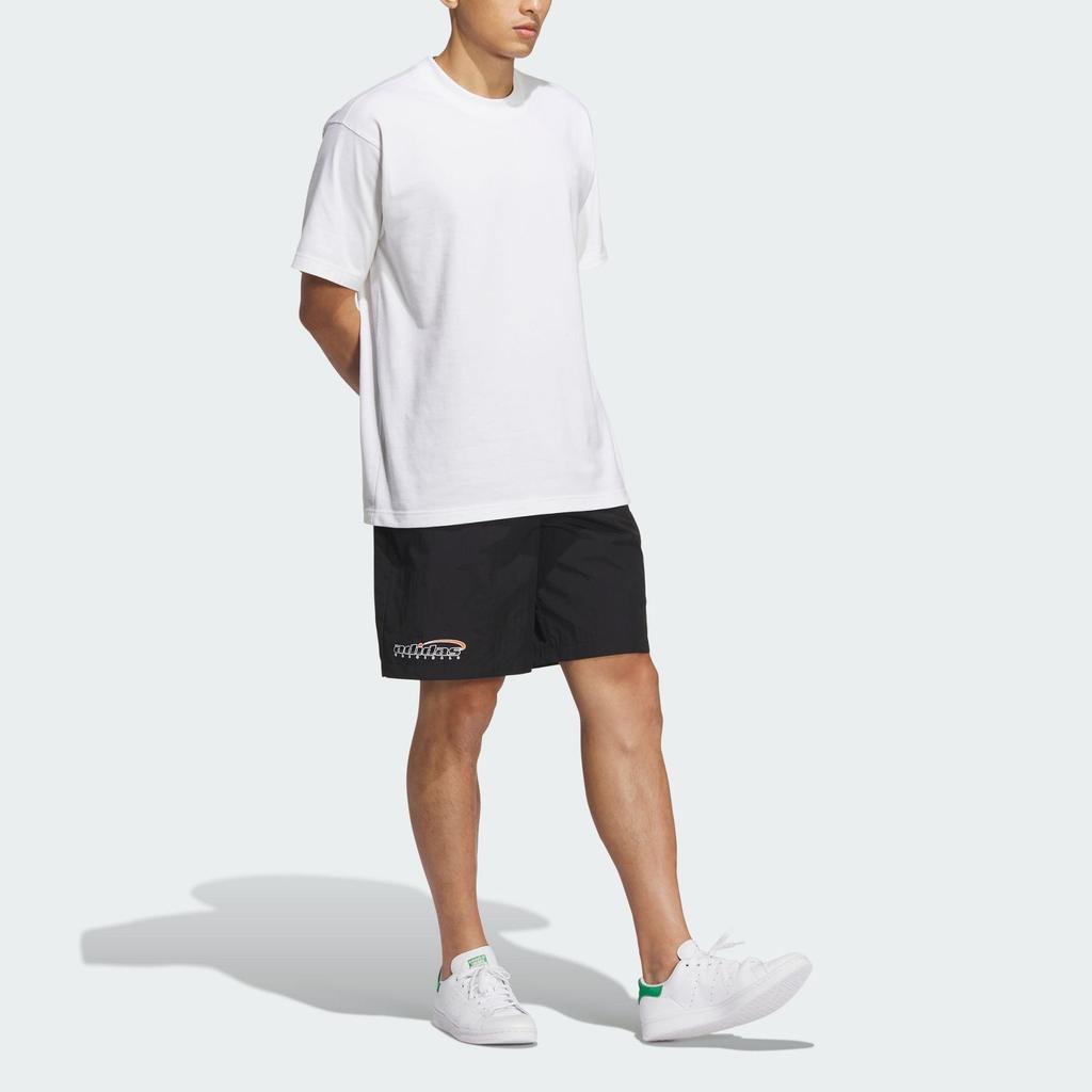 Adidas Originals Play Football Light Woven Shorts With Trefoil Logo Embroidery And Drawstring Mid-Waist Men Shorts Black IW6312