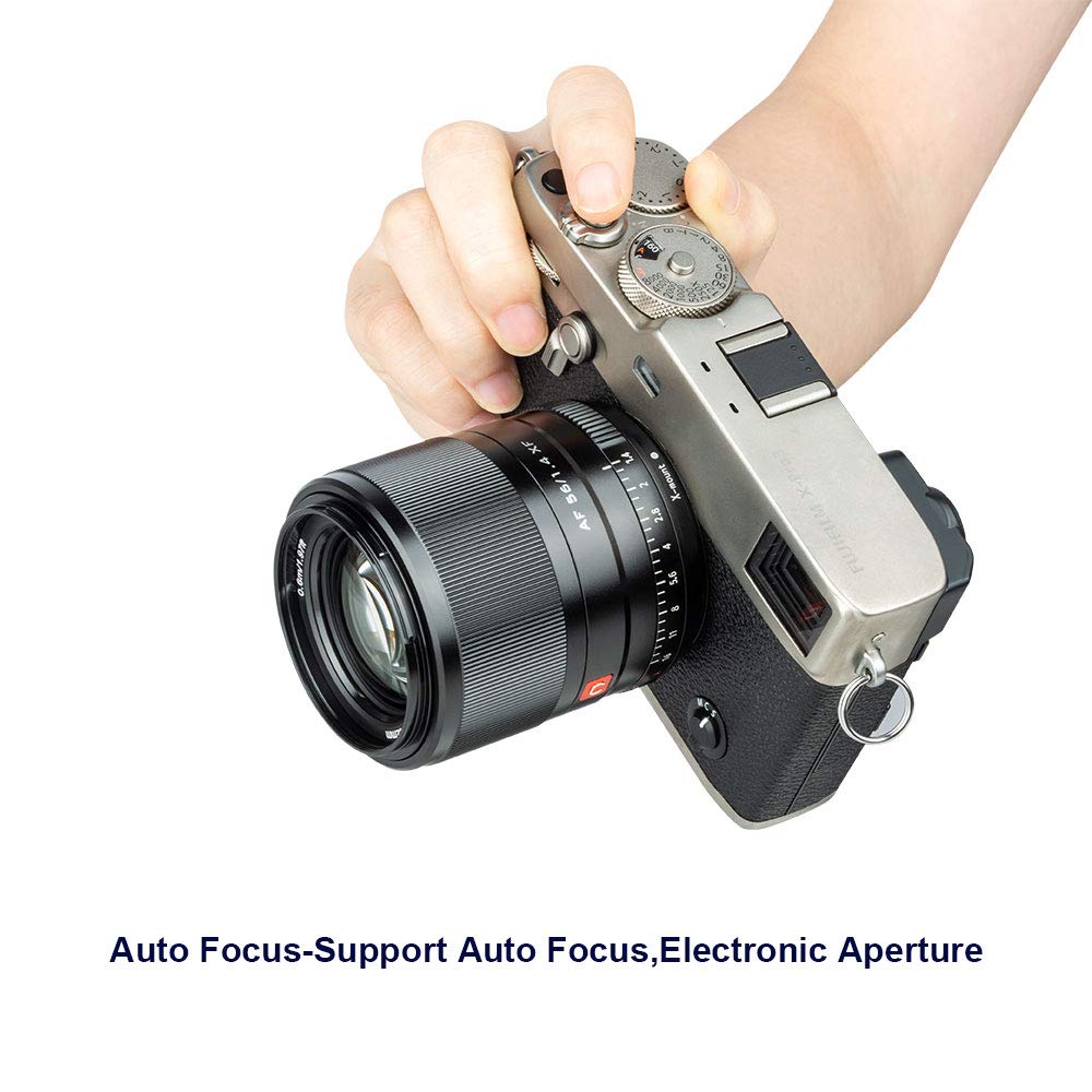 Viltrox 56mm STM Large Aperture Single Focus Lens Fujifilm X Mount Autofocus Portrait Lens Compatible with Fuji Cameras Lightweight Soft Bokeh Eye AF