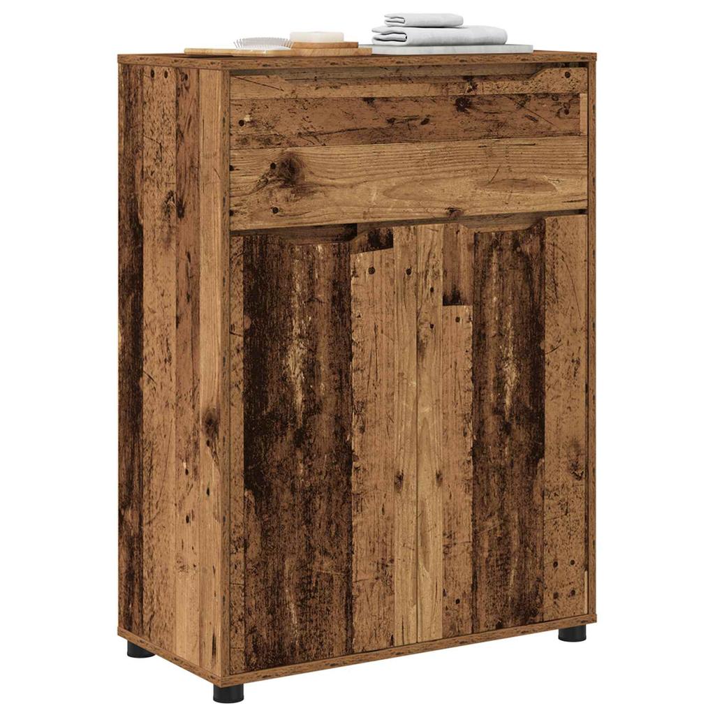 Bathroom Cabinet Reclaimed Wood Look 72.5 x 36.5 x 100 cm Engineered Wood