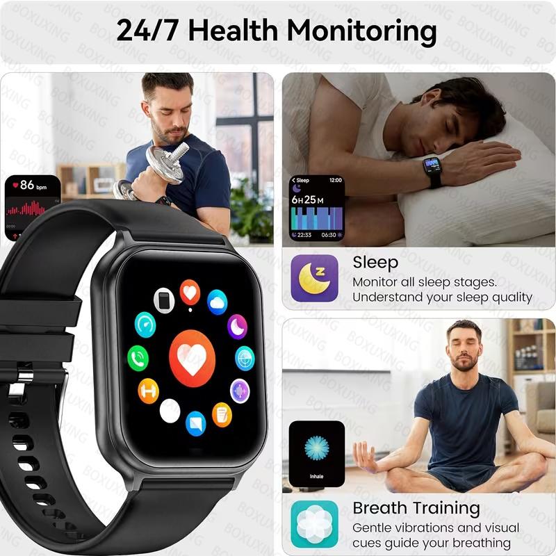 New Men 700 mAh Battery Outdoor Fitness Sports Smart Watch IP68 Waterproof Heart Rate GPS Track Bluetooth Call Smartwatches