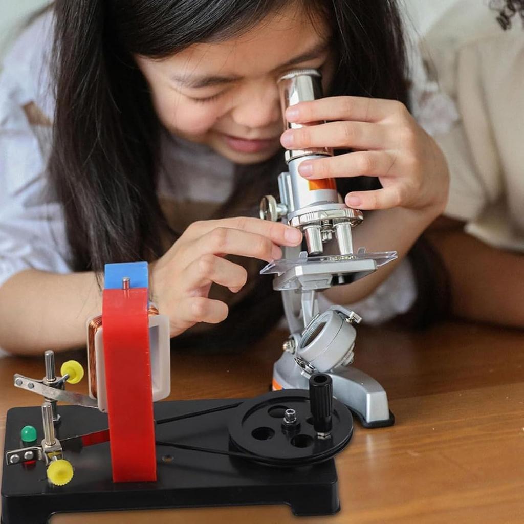 Fafeicy Hand Crank Generator DIY Educational Physics Teaching Model for Middle & High School Students