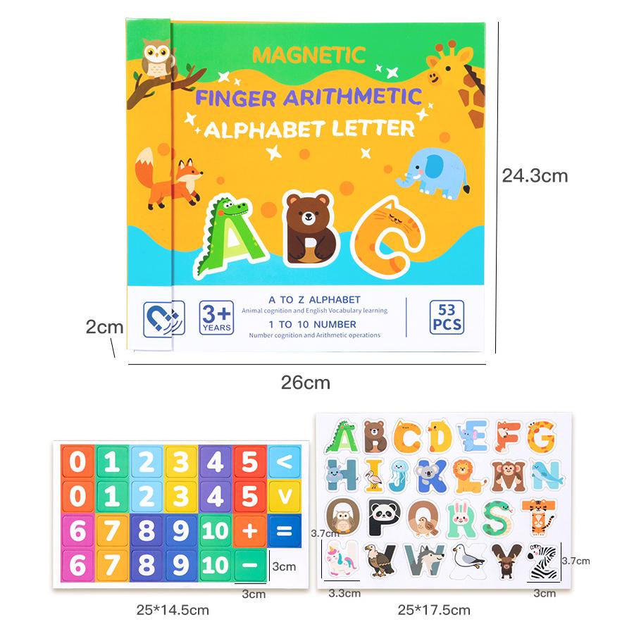 

Kids Magnetic Alphabet Montessori-Inspired Preschool Toys finger operations ABC Spelling Game Toddler Learning Early Educational